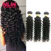 Bouncy Top Quality NLW Products Brazilian Virgin Hair Deep Wave 3 Bundles 8A Unprocessed Free Shipping Full&Thick