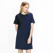 UR Women&39s Loose Pure Color Printing Casual Short Sleeve Dress WG12S7BN0004 Deep Blue S