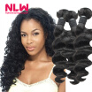 Malaysian Loose Wave Natural Virgin Hair Full 8A Unprocessed Free Shipping NLW Products Top Sale 3 bundles for Black Girl Cheap