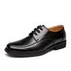 Yicki EGCHI dress shoes men shoes business casual shoes lace shoes 6603 black 42