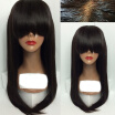 150 Density Full Lace Human Hair Wigs With Full Bangs Brazilian Human Hair Wigs Silky Straight Lace Wig 7A Glueless Full Lace Wigs