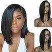 150 Density Brazilian Virgin Human Hair Bob Wig Glueless Full Lace Wigs With BabyHair 8A Black Straight Human Hair Lace Front Wigs