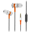 Aigo Patriot A667 In-Ear Headphones Subwoofer MP3 Universal Wire With Black Ear White