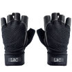 LAC Fitness Gloves Instrument Training Wear Resistant Non-slip Sports Gloves Jazz Riding Gloves Extended Bracers Improved Edition Black L Code