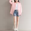 City plus CITYPLUS arts&crafts sunscreen clothing school wind hooded thin coat long section sunscreen shirt CWWT174469 pink all