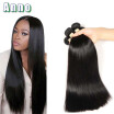 AN 7A Malaysian Virgin Hair Straight 4 Bundles Malaysian Straight Hair Unprocessed Malaysian Virgin Hair Cheap Human Hair Weave