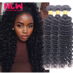 Bouncy Top Quality NLW Products Brazilian Virgin Hair Deep Wave 5 Bundles 8A Unprocessed Free Shipping Full&Thick