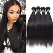 Amazing Star Brazilian Virgin Straight Hair Bundles Grade 7A Unprocessed Human Hair Extensions Straight 4 Bundles Hair Weave