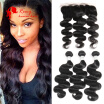 CZ Hair Brazillian Virgin Hair 3 Bundles With Frontal Closure Body Wave Human Hair 13x4 Ear To Ear Lace Frontal Closure With Bundl