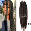 16"Bulk 100 Kanekalon Freetress Crochet Braids Black African Box Braids African Hair Braiding 3D Cubic Twist Faux Locs Nuby