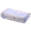 Jingdong Supermarket Yaguang towel home textile exports Japanese products cotton yarn-dyed jacquard happy snow rabbit children gauze bath towel towel pink 60 120cm
