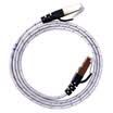 AMPCOM AMCOM AMCAT6AWH0850 super six flat cable pure copper CAT6A network jumper gold-plated shielded computer router connection cable white 5 meters