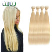 613 Blonde Virgin Hair Grade 7a Russian Blonde Virgin Hair Bundle Deals Blonde Brazilian Straight Hair Weave 4pcs 613 Extensions