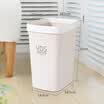 Ai heart still kitchen trash cans household toilet toilet living room paper baskets European uncoated trash cans milk white 2 only