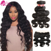 Brazilian Body Wave With Frontal Closure Bundle Brazilian Virgin Hair With Frontal Closure Human Hair