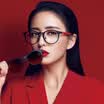 Paramount PARIM myopia Tong Liya star with the section of the mirror large face suction myopia glasses sunglasses female polarized mirror PR7924 black box red feet