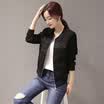 VIVAHEART Korean Slim Fashion Lifestyle Simple Round Collar Long Sleeve Baseball Skirt Short Jacket VWJK169431 White M