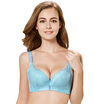 City beauty lady bra sexy lace edge gathered with a steel ring side received ladies underwear 2B7105 bean green 70B