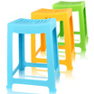 Camellia stool plastic chair thickening stripes 35cm high school square stool 0848
