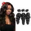 7A Indian Virgin Hair 3 Bundles Deals Indian Loose Wave Indian Curly Weave Human Hair Extensions Indian Virgin Hair Products