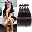 8A Grade Brazilian Human Hair Straight YYONG Hair Product Brazilian Straight Vigin Hair 4 Bundles 1B Brazilian Hair Extensions