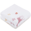 Sanli cotton cartoon gauze AB face towel children towel warm color system