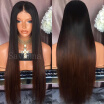 New Arrival Glueless Full Lace Wig Two Tone Ombre Lace Front Wigs Brazilian Virgin Hair 1b33 Silky Straight Human Hair Wigs