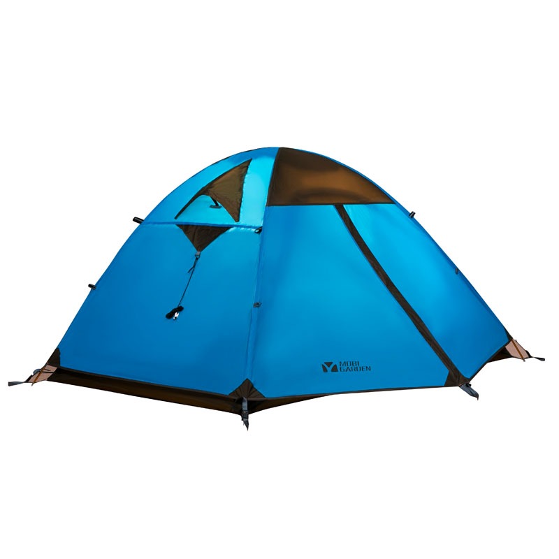 Shepherd Flute Anti-Fighting Rainproof Aluminum Pole Three Rendezvous Three-way camping camping tents Lengshan 3 NXZQU61008 Blue