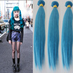 Malaysian Straight Wave Virgin Blue Hair Weave 3pcs Straight Wave Virgin Malaysian Hair Blue Weave Extension