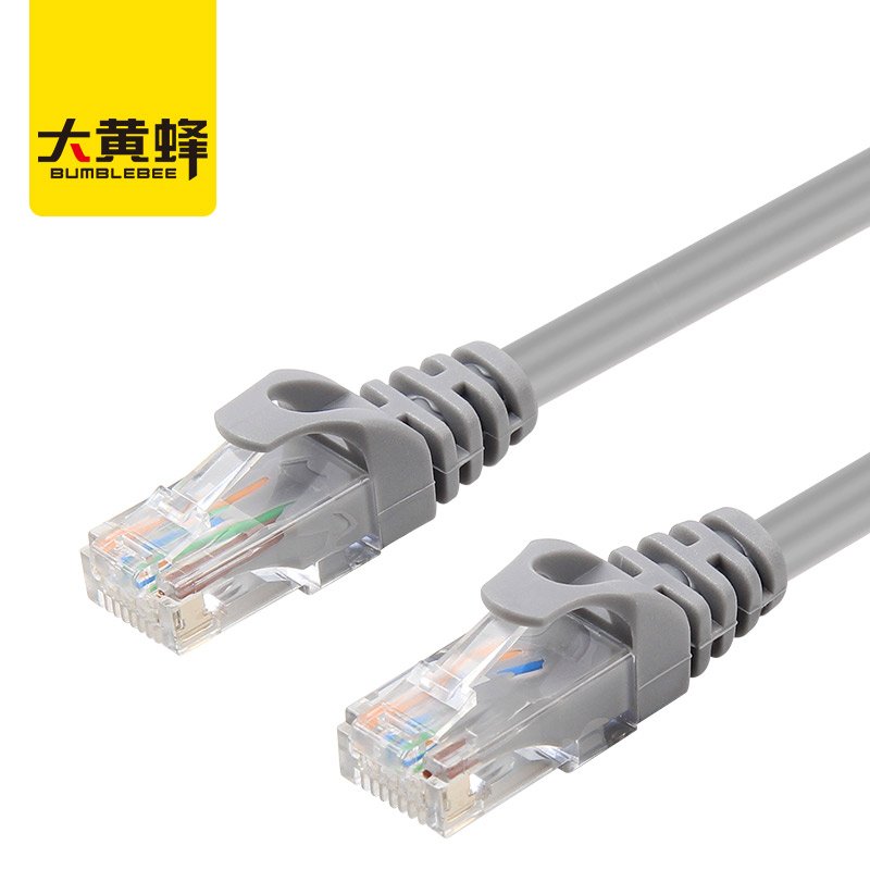 Bumblebee BUMBLEBEE D-C809GY high-speed ultra-five cable RJ45 network cable 1 meter computer network cable network cable product line twisted pair cable gray