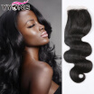 YYONG Hair Products Grade 8A Brazilian Body Wave Lace Closure Bleached Brazilian Closure Pieces Lace Closure 44 Human Hair