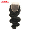 7A Grade Body Wave Lace Closure Peruvian Virgin Hair Free Shipping Lace Closure Bleached Knot Free Middle 3 Side Part Closure