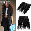 2017 YYONG Malaysian Hair Weave Bundles 3 Pcs Lot YYONG Hair Products Malaysian Deep Wave Hair Unprocessed Human Hair Bundle