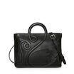 Banpo decorated family bampo fashion first layer leather bag ladies handbag simple wild shoulder bag female mother festival gift D620150315 black 930