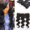 Top 8A Lace Frontal Closure Peruvian Body Wave Ear To Ear Full Frontal Lace Closure 13X4 Peruvian Lace Frontals With Unprocessed H