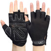 LAC fitness gloves female equipment training dynamic cycling dumbbell horizontal bar anti-skid semi-finger movement gym breathable black L
