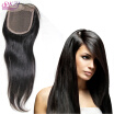 QDKZJ 35X4 Brazilian Straight Lace Closure Bleached Knots Virgin Human Hair Full Lace Piece Baby Hair Free Shipping