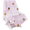 Sanli cotton cloth stitching staggered&intertwined towel cartoon wrapped towel children covered blanket light powder