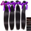 Brazilian Straight Hair 4 Bundles Deals Brazilian Brown Virgin Hair 8A Dark Brown Human Hair Light Brown Virgin Hair Extensions