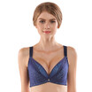 City beauty gathered to adjust the bra 34 cup sexy lace beauty back underwear 090554 blue&blue 80B