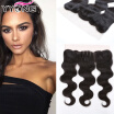 Brazilian Lace Frontal Closure Body Wave Frontal Human Hair Lace Frontal Virgin Hair 8A Ear To Ear Full Frontal Lace Closure