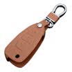 Huafu Ford Key Bag Folding Three Buttons Black Ford Maverick Mondeo Winning Leather Key Holder