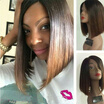 Short ombre human hair bob wig 1bt4 short lace front wig brazilian ombre lace front human hair wigs for black women