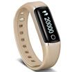 Relaxed fashion bracelet ziva cowhide wristband smart movement recognition 24 hours continuous heart rate monitoring scientific sleep monitoring information call reminders champagne gold