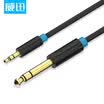 VENTION 35mm to 65mm male audio cable power amplifier audio guitar mixer cable 635mm audio cable 10 meters black BABBL