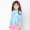 Yizi EZI children&39s girl surfing suit swimsuit baby baby 7 points sleeve sunscreen separate swimwear Ezi12047 butterfly printing 110cm