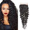 beauty length brazilian virgin hair closure deep wave braziian human hair lace closure cheap 44 lace closure