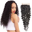 beauty length Malaysia virgin hair closure deep wave Malaysia human hair lace closure cheap 44 lace closure