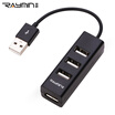 Rui Ming HB1001 USB splitter a drag four 20 high-speed expansion HUB hub 10cm black