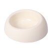 Mika Flower Coil Bowl Small Slant Bowl Thicker Dog Bowl Pet Bowl PP Plastic Bowl Ivory White